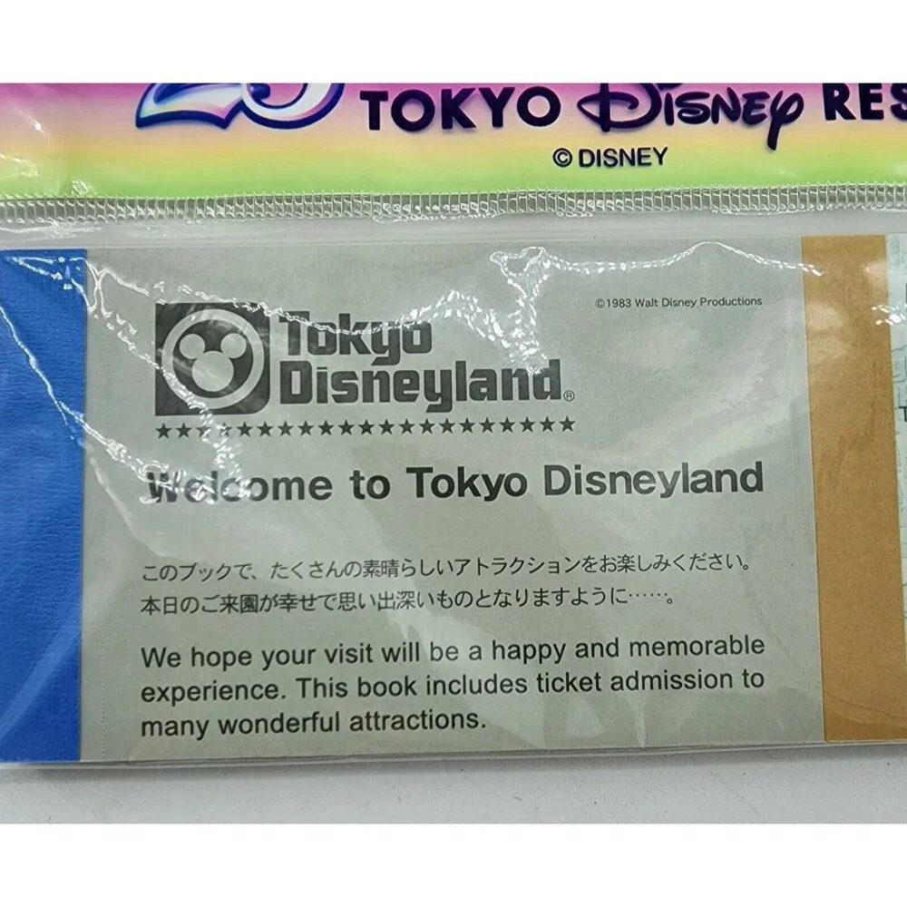Tokyo Disney Resort 25Th‎ Anniversary Goods Big 10 Ticket Book Memo Paper